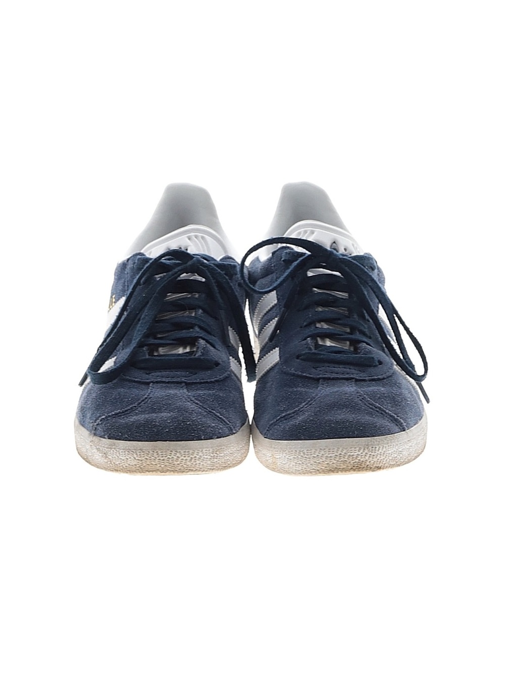 Adidas Gazelle Navy Suede Sneakers with White Stripes - Picture 2 of 2